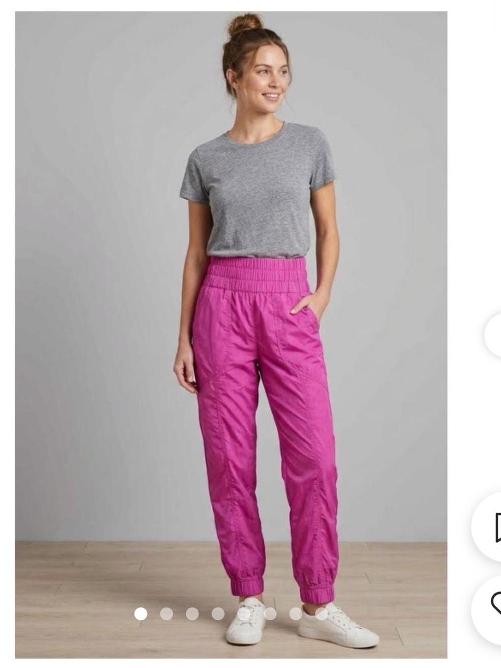 NWT ! Free People The Way Home High-Waist Pink Jogger Pants, size small